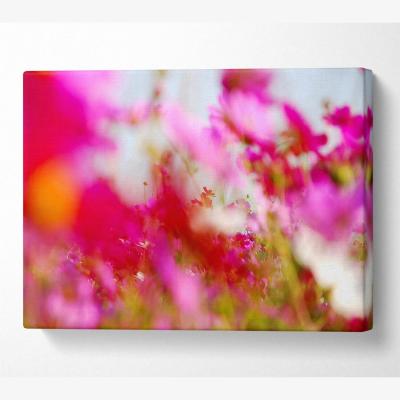 The Range Pinkish Canvas Print Wall Art - Yellow / 81.28cm