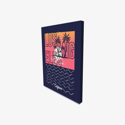The Range 'Los Angeles' Graphic Art on Canvas - Blue / 61cm / 91cm