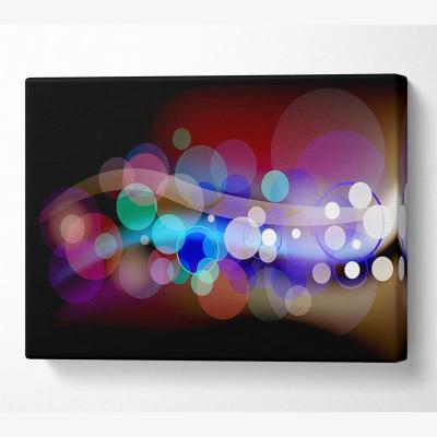 The Range Circles Of Creation Canvas Print Wall Art - Yellow / 81.28cm