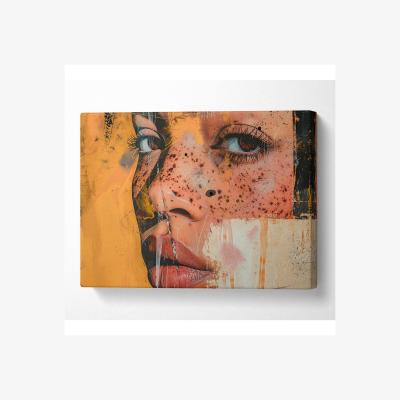 The Range Close Up Freckles Canvas Print - Black / 81.28cm