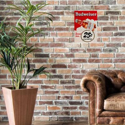 The Range Small Metal Sign Budweiser Beer - Red