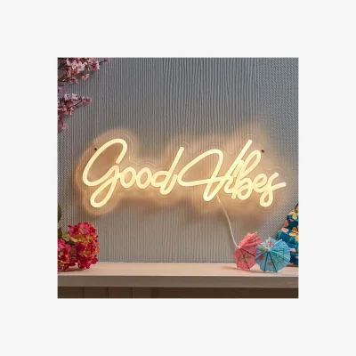 The Range Good Vibes LED Neon Wall Art Sign  - Warm White