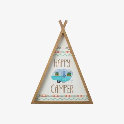 The Range Happy Camper Sign - White
