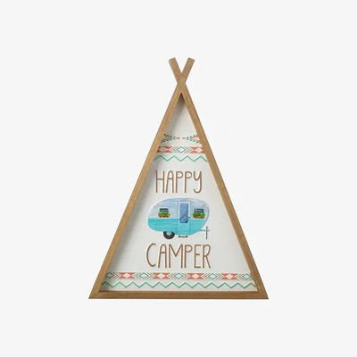 The Range Happy Camper Sign - White