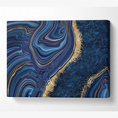The Range Blue And Gold Marble - Yellow / Small 14 x 20 Inches