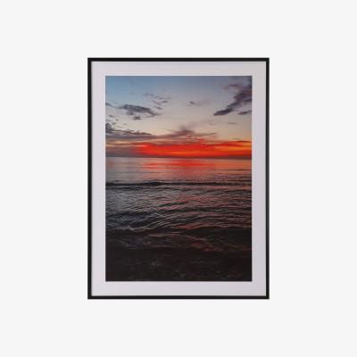 The Range Sunset by the Sea Framed Print
