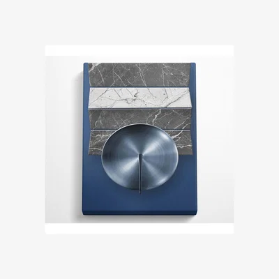 The Range Circle Abstract Flow Canvas Print - Black / 66.04cm