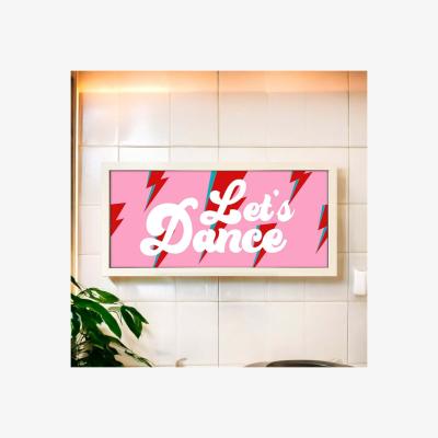 The Range Wall Art Framed Print Home Let's Dance - White