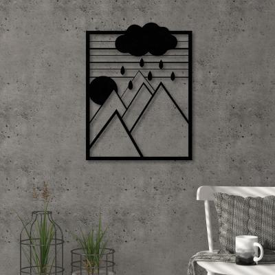 The Range Dreamer  Wall Art Metal Decorative Object - Black - Black
