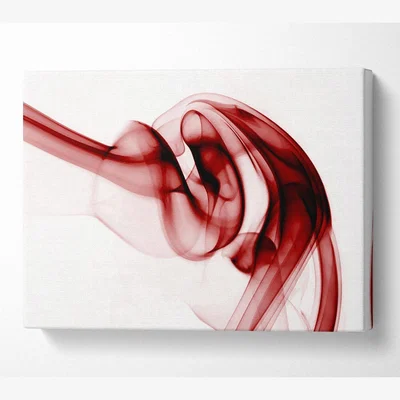 The Range Red Twisted Silk Canvas Print Wall Art - Yellow / 101.6cm