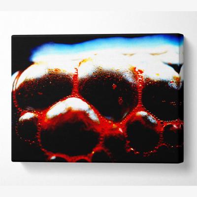 The Range Lava Bubbles Canvas Print Wall Art - Yellow / 35.56cm
