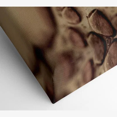 The Range Chocolate Raindrop Canvas Print Wall Art - Yellow / 66.04cm