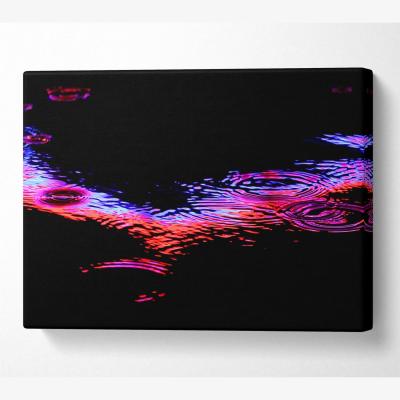 The Range Rain Colorful Canvas Print Wall Art - Yellow / 50.8cm