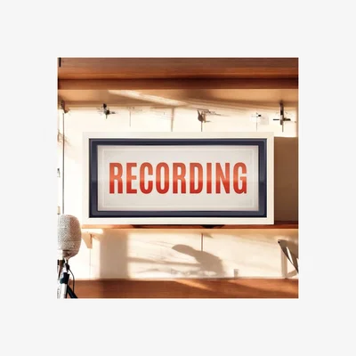 The Range Wall Art Framed Print  Recording Sign - White