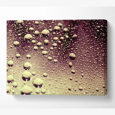 The Range Wet Surface Canvas Print Wall Art - Yellow / 50.8cm