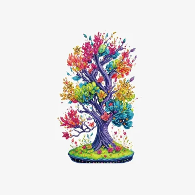 The Range Tall Rainbow Tree  - multi Diamond Painting Kit – Diamond Art for Adults