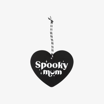 The Range Spooky Mum Gothic Heart Sign For Alternative Mamas - Black