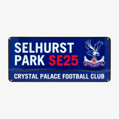 The Range Crystal Palace FC Metal Plaque - Royal Blue/White/Red