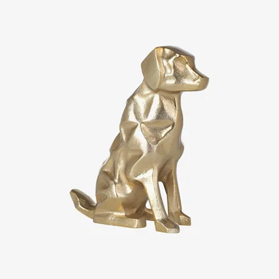The Range EGLO Nolalu Modern Brass Aluminium Dog Ornament - Brass Gold