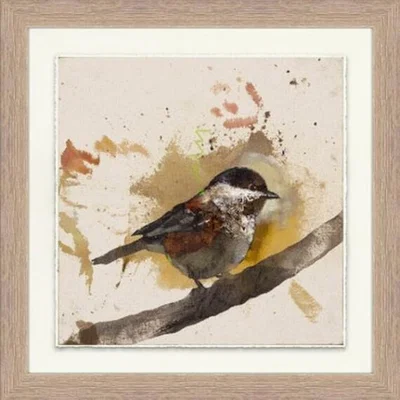 The Range Watercolour Effect Sparrow Framed Art
