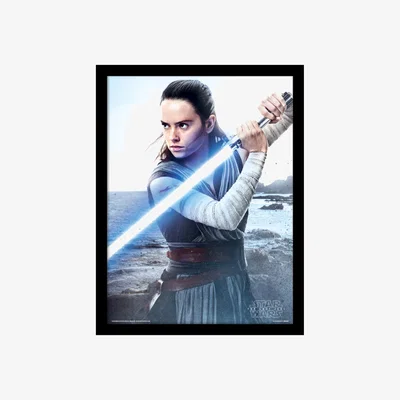 The Range Star Wars The Last Jedi (Rey Engage) Framed Print