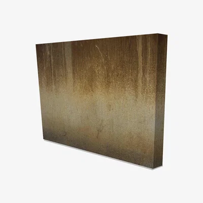 The Range 'Gradient Worn Stone Wall' Graphic Art on Canvas - Yellow / 127cm / 101cm