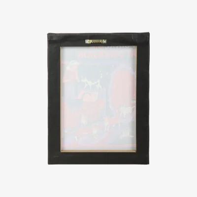 The Range The Cat Dimension Canvas Plaque by Steven Rhodes - 19x25cm, Retro Cat Wall Art - Blue