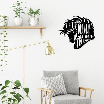 The Range Dreams Come True  Wall Art Metal Decorative Object - Black - Black