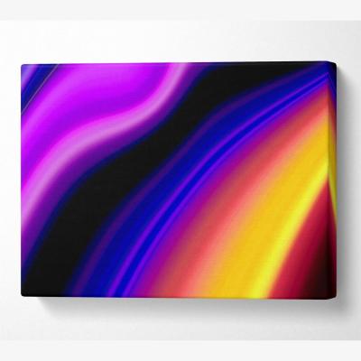 The Range Rainbow Smears Canvas Print Wall Art - Yellow / 101.6cm