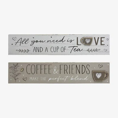 The Range Comforting Beverage 3D Plaque - Natural