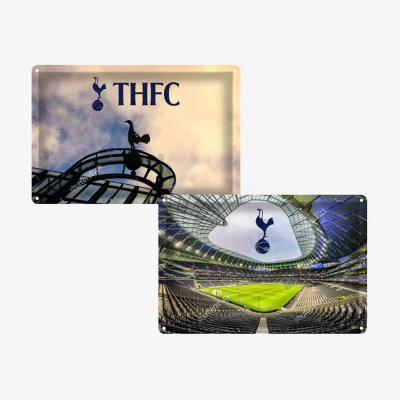 The Range Tottenham Hotspur FC Stadium Sign (Pack of 2) - White/Navy Blue