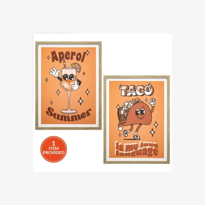 The Range Summer Graphic Framed Wall Art