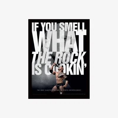 The Range WWE (The Rock - If You Smell) Framed Print