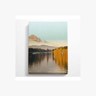 The Range Calm Lake Canvas Print - Black / 101.6cm
