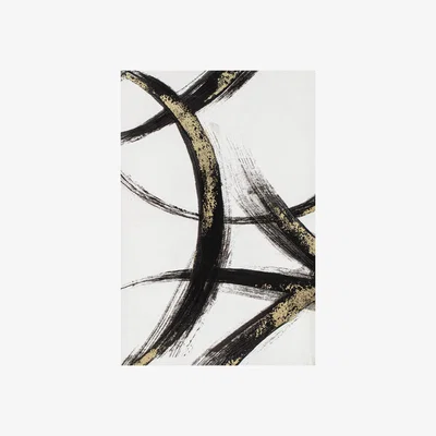 The Range Brushstroke Gold Foil Wall Art