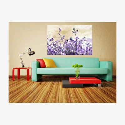 The Range Purple by East Urban Home Graphic Art on Canvas - Purple