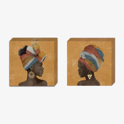 The Range Female Silhouette Foiled Art