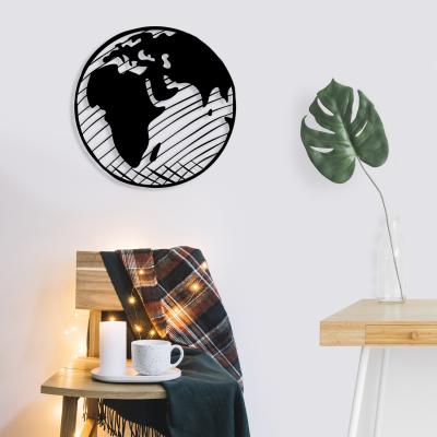 The Range Our Planet  Wall Art Metal Decorative Object - Black - Black