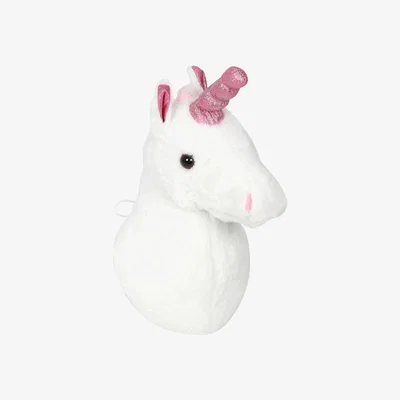 The Range Plush Unicorn Head Wall Hanging - White