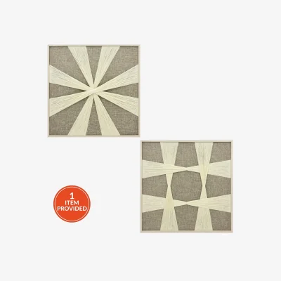 The Range Neutral Knotted Textile Wall Art