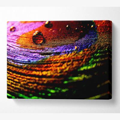 The Range Colourful Bubble Ripples Canvas Print Wall Art - Yellow / 66.04cm