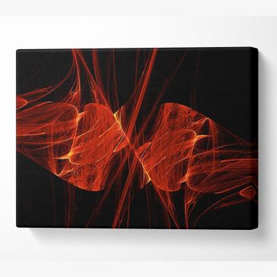 The Range Red Emergance Canvas Print Wall Art - Yellow / 35.56cm