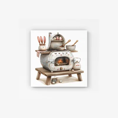 The Range Easter Egg Oven HD Metal Print - Neutral / 56cm