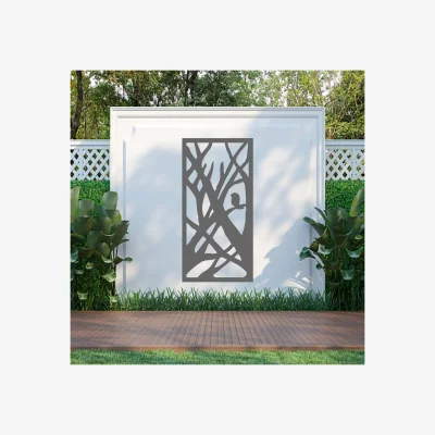 The Range Gardnielsium Screen Metal Wall Art - Anthracite grey