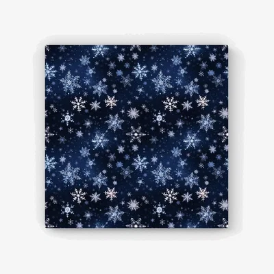 The Range Dreamy And Magical Snowflake HD Metal Print - Blue / 30cm