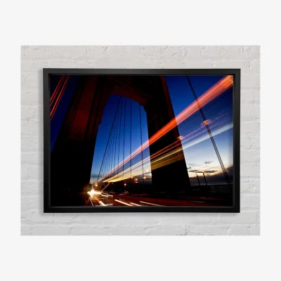 The Range The Bridge Of Light Framed Print Architecture Prints - Black