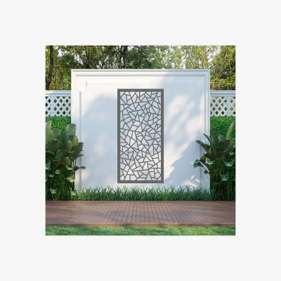 The Range Triangle Mosaic screen Metal Wall Art  - Anthracite grey