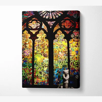 The Range Stained Glass Graffiti - 50.8cm