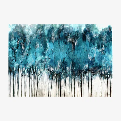The Range A.Pearce Teal Trees Canvas