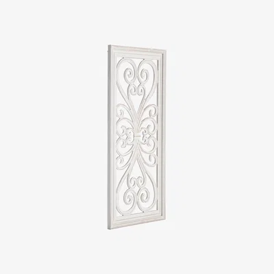 The Range Adam Medallion Hand Carved - White Wash